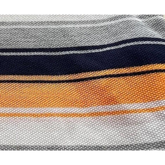 Stitches & Rivets Yellow Striped Polo Shirt Short Sleeve Casual Size XL - Picture 4 of 12